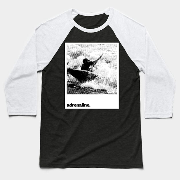 Adrenaline Baseball T-Shirt by sagitaerniart